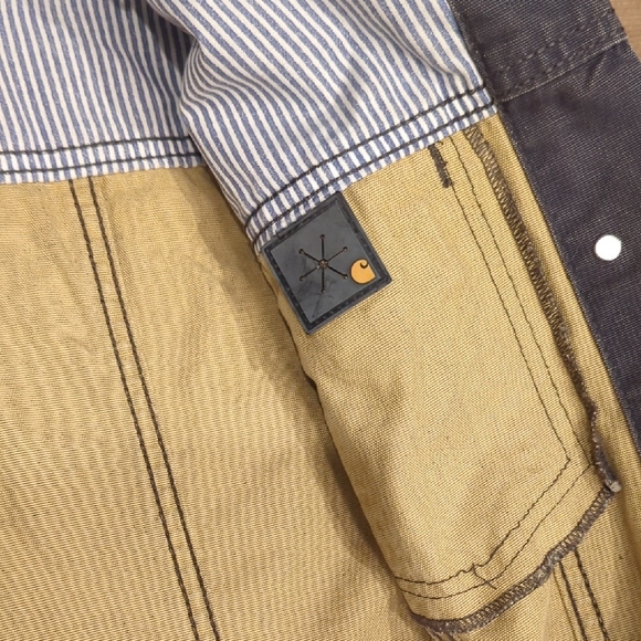 Carhartt Dark Gray Denim Vest with Removable Hood - Picture 6 of 10